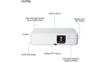 EPSON CO-FH02 Smart Full HD 1080p Projector with Android TV - Immersive 391-Inch Display