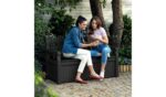 Keter Eden 265L Grey Outdoor Garden Storage Bench - Stylish & Durable Seating Solution