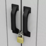 Keter Premier Tall 1400L Outdoor Storage Cupboard - Durable, Weather-Resistant Garden & Tool Organizer (4.6 x 2.4ft)