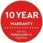 Keter Premier Tall 1400L Outdoor Storage Cupboard - Durable, Weather-Resistant Garden & Tool Organizer (4.6 x 2.4ft)