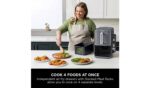 Ninja Double Stack XL SL400UK 9.5L Air Fryer - Grey | Stacked Dual-Drawer for Effortless Cooking