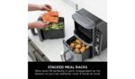 Ninja Double Stack XL SL400UK 9.5L Air Fryer - Grey | Stacked Dual-Drawer for Effortless Cooking