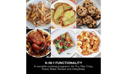 Ninja Double Stack XL SL400UK 9.5L Air Fryer - Grey | Stacked Dual-Drawer for Effortless Cooking