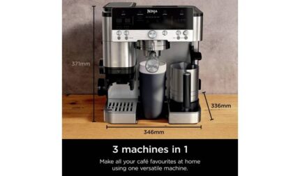 Ninja ES601UK Luxe Cafe Premier: Barista-Quality Espresso, Cold Brew & Filter Coffee Machine with Integrated Grinder