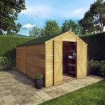Mercia 12 x 8ft Premium Wooden Overlap Apex Shed - Secure & Spacious Garden Storage