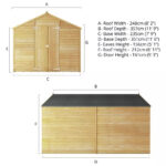 Mercia 12 x 8ft Premium Wooden Overlap Apex Shed - Secure & Spacious Garden Storage