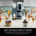 Ninja Swirl CREAMi: Effortless Soft Serve & Ice Cream Maker for Delicious Homemade Desserts