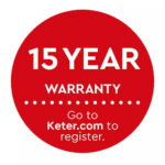 Keter Manor Pent 6x6ft: Durable Outdoor Garden Storage Shed with Window and Lockable Door - Brown