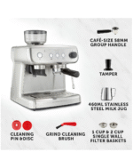 Breville VCF126 Barista Max Espresso Coffee Machine - Professional Cafe Quality at Home