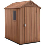Spacious Garden Storage Shed Keter Manor Outdoor Darwin 4x6 - Durable & Weatherproof
