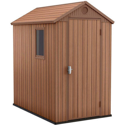 Spacious Garden Storage Shed Keter Manor Outdoor Darwin 4x6 - Durable & Weatherproof