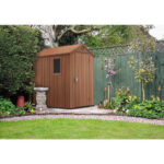 Spacious Garden Storage Shed Keter Manor Outdoor Darwin 4x6 - Durable & Weatherproof