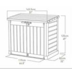 Keter Store It Out Max 1200L - Versatile Outdoor Garden Storage Shed for Tools, Furniture, and Bins (Beige Brown)