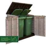 Keter Store It Out Max 1200L - Versatile Outdoor Garden Storage Shed for Tools, Furniture, and Bins (Beige Brown)