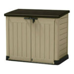 Keter Store It Out Max 1200L - Versatile Outdoor Garden Storage Shed for Tools, Furniture, and Bins (Beige Brown)