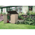 Keter Store It Out Max 1200L - Versatile Outdoor Garden Storage Shed for Tools, Furniture, and Bins (Beige Brown)