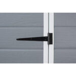 Keter Manor Grey 6x4 ft Durable Outdoor Plastic Garden Storage Shed with Window and Ventilation