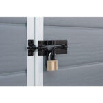 Keter Manor Grey 6x4 ft Durable Outdoor Plastic Garden Storage Shed with Window and Ventilation