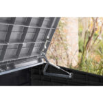 Keter Store it Out Nova 880L Outdoor Storage Box with Pistons - Dark Grey/Light Grey