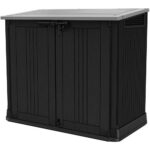 Keter Store it Out Nova 880L Outdoor Storage Box with Pistons - Dark Grey/Light Grey